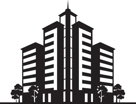 Skyline Visions Edificio Urbano De Varios Pisos Vector Icon City Vista