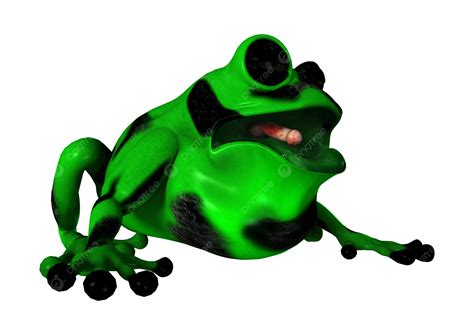 Green Frog Cartoon Nature Amphibian Illustration Png Transparent