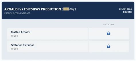 Arnaldi Vs Tsitsipas Pick Prediction With H H Stats Analysis French