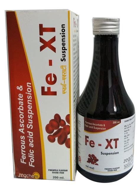 Ferrous Ascorbate And Folic Acid Suspension Fext Syrup Ml At Rs