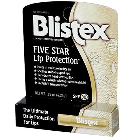 Blistex Five Star Lip Protection Lip Balm Moisture Shield With Spf 30