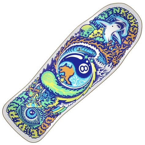 Santa Cruz Skateboards Winkowski Dope Planet White Vx Skateboard Deck