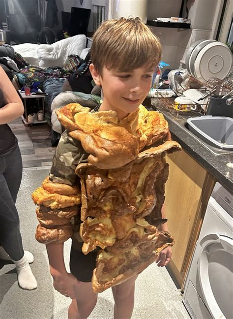 Dad Spends Four Hours Baking Yorkshire Puddings To Create The