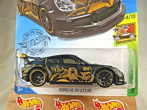 Hot Wheels Hw Exotics Porsche Gt Rs Black W Black