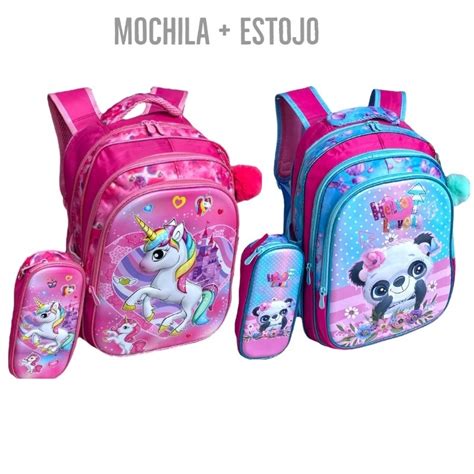 Mochila escolar menina menino unicórnio reforçada rosa astronauta