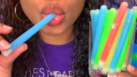 Asmr Nik L Nlps Wax Candy Sticks 🥶🌈 Youtube