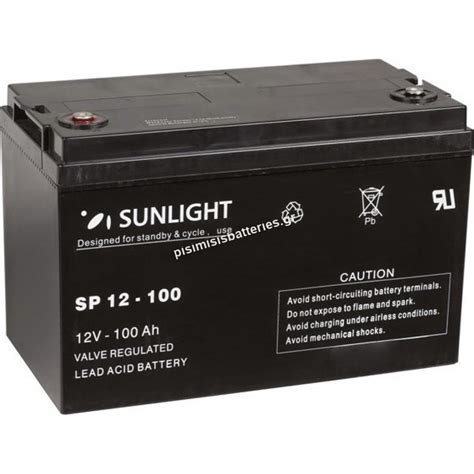 Μπαταρία UPS Sunlight VRLA AGM SPB 12 100 12V 100Ah