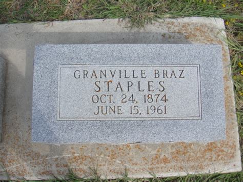 Granville Brazelton Staples 1874 1961 Find A Grave Memorial