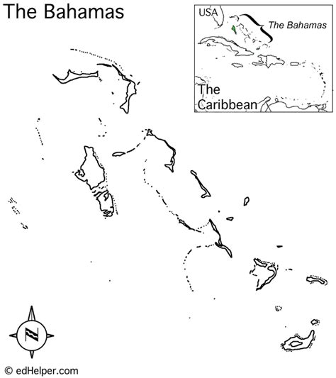 Bahamas Map Coloring Page Coloring Pages