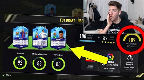 OMG MEIN BESTES 189 FUT DRAFT 5x TOTGS IF RONALDO FIFA 17