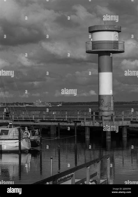 Eckernfoerde beach and harbor Stock Photo - Alamy