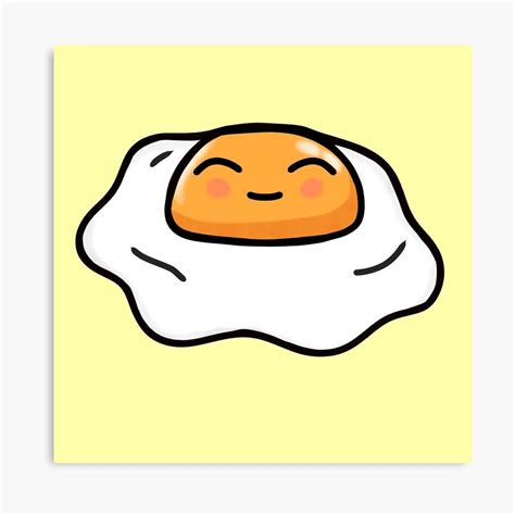 Cute Egg Digital Art Drawing Canvas Print By Arthemeral Cute Drawings