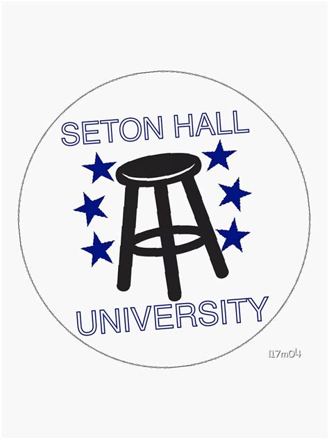 Seton Hall U Barstool Sticker Sticker For Sale By L17m04 Redbubble