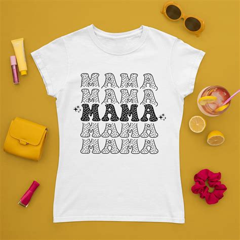 Retro Mama Svg Mama Svg Mom Life Svg Leopard Mama Svg Mama Clipart