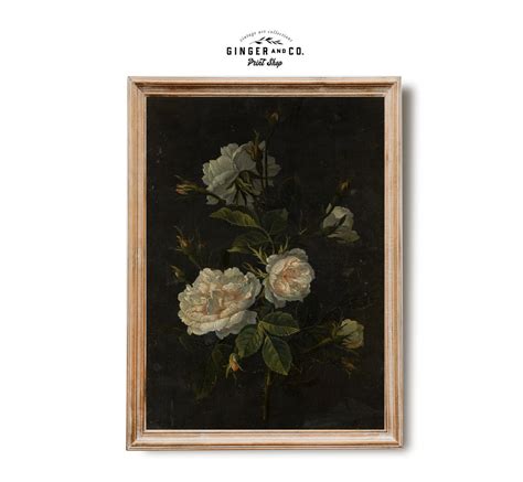 Still Life Painting of Roses PRINTABLE DIGITAL DOWNLOAD Vintage Fine ...