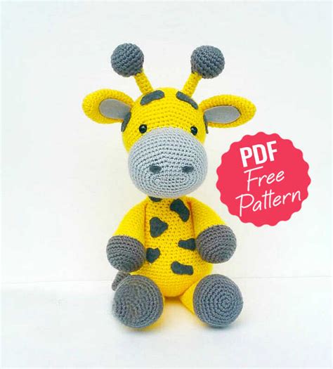 Amigurumi Big Giraffe Pdf Free Crochet Pattern Amigurumi