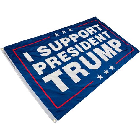 I Support President Trump Flag - 3 x 5 ft (Double Sided)