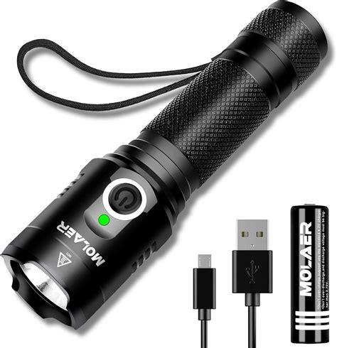 Molaer Rechargeable Led Flashlight 1000 Lumens Ultra Bright Tactical Magnetic Waterproof Torch