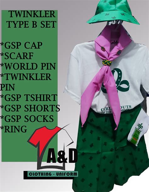 TWINKLER TYPE B SET COMPLETE UNIFORM GIRLSCOUT | Lazada PH