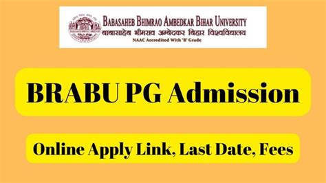 Brabu Pg Admission Online Apply Link Last Date Fees