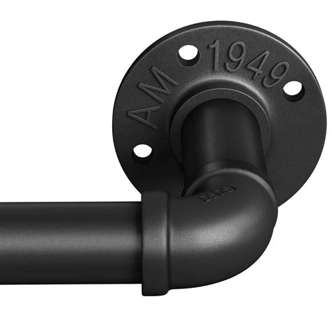 Buy Curtain Rods For Windows 66 To 120 Inch1 Inch Black Industrial