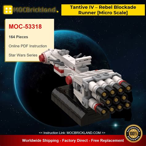 Star Wars Moc Tantive Iv Rebel Blockade Runner Micro Scale By