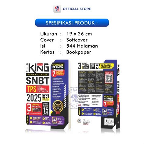 Jual Buku The King Snbt Paket Update Soal Isian Singkat The