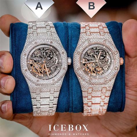 Icebox Audemars Piguet Royal Oak Skeleton 41MM Fully Iced Out