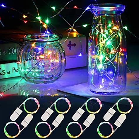 LEDYA 8 Pack Battery Fairy Lights 2M 20Led Fairy Lights Battery