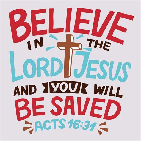 Believe In The Lord Jesus Fabric Panel