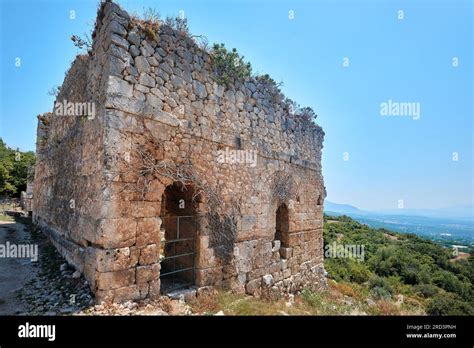 Antalya Turkey July 18 2023 Ancient Ruins Of Roman Baths In