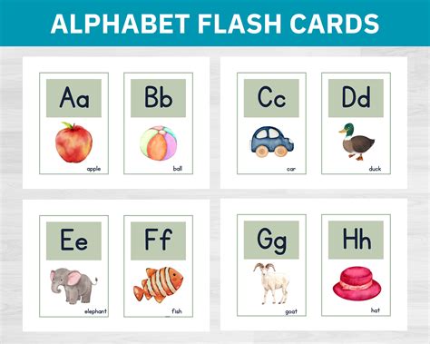 Free Printable Alphabets A Z Flashcards Worksheet 60 Off