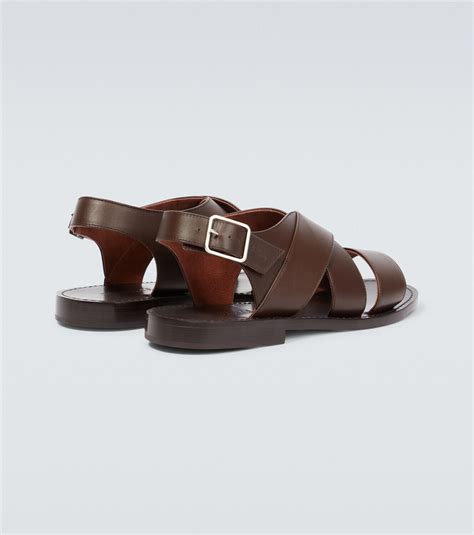 Loro Piana Moorea leather sandals Loro Piana