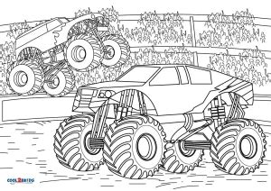 Coloriages Monster Truck Coloriages Gratuits à Imprimer