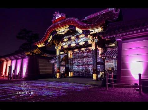 京都 京都二条城 NAKED FLOWERS 2023夜櫻光雕秀在世界遺產的賞櫻奇幻旅程 YouTube