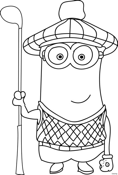 Minion Coloring Pages Kevin At Free Printable