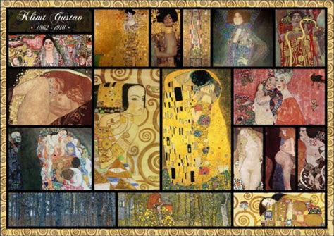 Grafika Collage Gustav Klimt Puzzleland