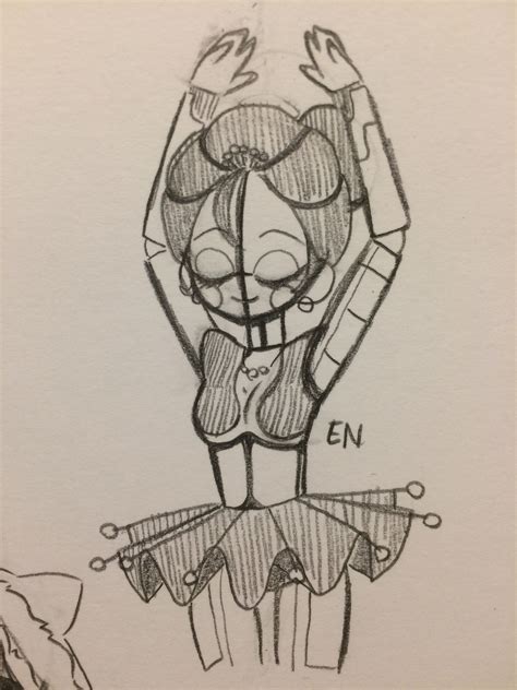 Ballora From Fnaf Drawing I Made Fnaf Drawings Sketches Easy Drawings