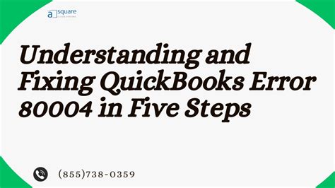 Ppt Understanding And Fixing Quickbooks Error In Five Steps