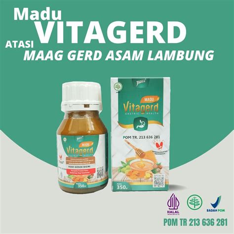 Jual Madu Vitagerd Herbal Obat Gerd Dan Asam Lambung Original Asli Ori