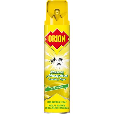 Insecticida Volador Antimoscas Y Mosquitos Común Y Tigre Limón Spray 600 Ml · Orion