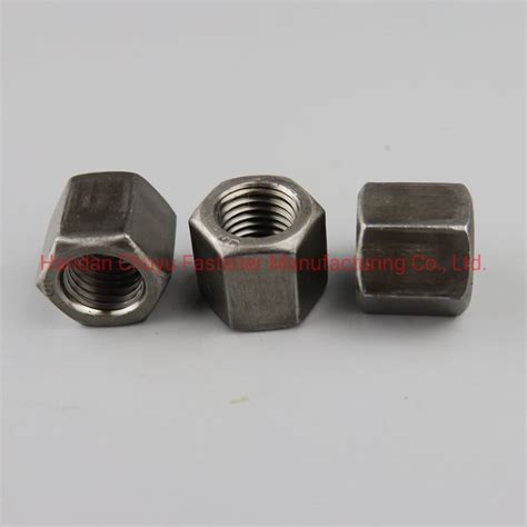 Black High Strength Hex Nuts GB6170 Heavy Nuts Hex Head Nut And