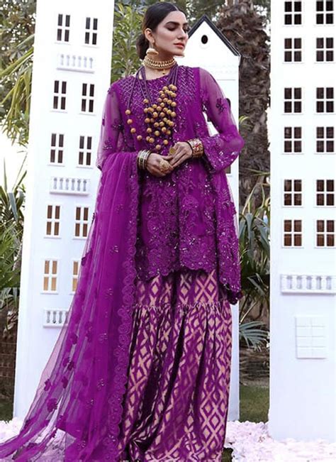 Buy Sharara Salwar Kameez For Ceremonial Online