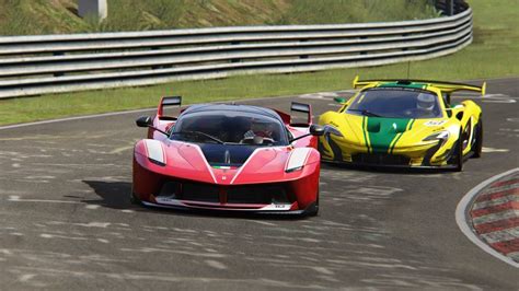 Ferrari Fxxk Vs Mclaren P Gtr N Rburgring Nordschleife Assetto