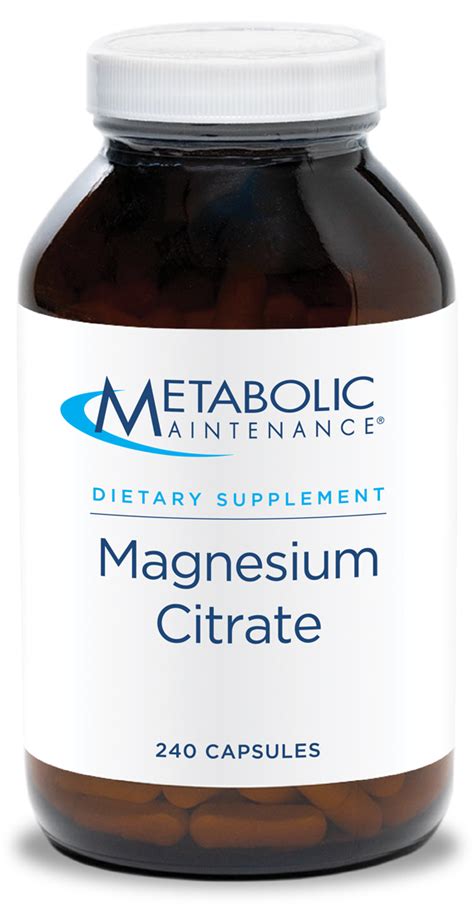 Magnesium Citrate 240 Capsules