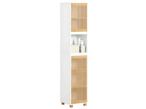 SoBuy Meuble Colonne Armoire de Salle de Bain Étagère Étroite Meuble de