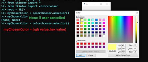 Color Picker Using Tkinter Python Tkinter Color Chooser Tkinter Images ...