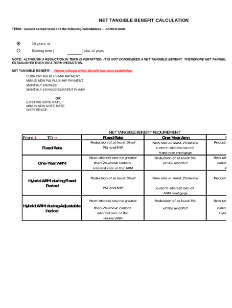 Fillable Online Fha Streamline Worksheet Fax Email Print Pdffiller