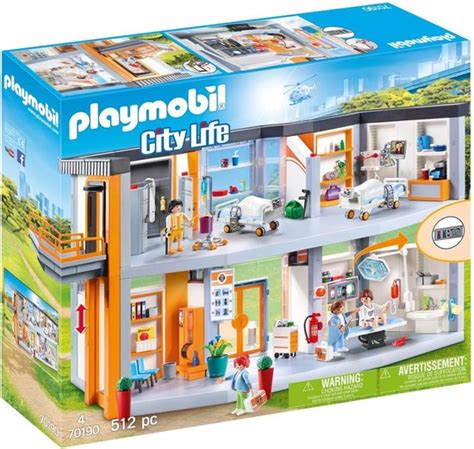 Playmobil City Life Groot Ziekenhuis Met Inrichting 70190 Bol