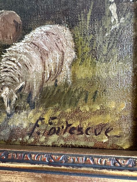 F Fortescue Sheep Painting 19th Century Mb33 1450106